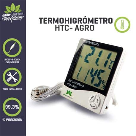 Termo-higrómetro digital Grow Genetics