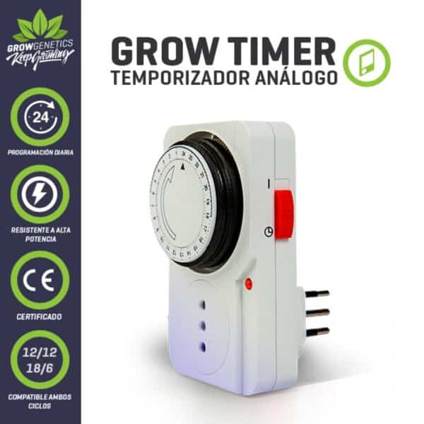 Temporizador Análogico 24Hrs GrowGenetics