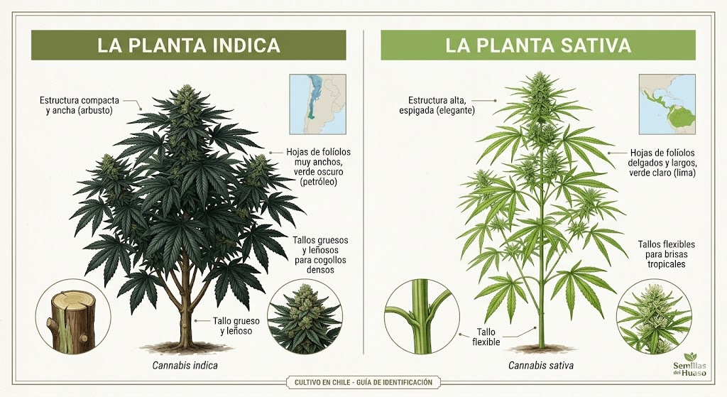 Planta Indica v/s Planta Sativa