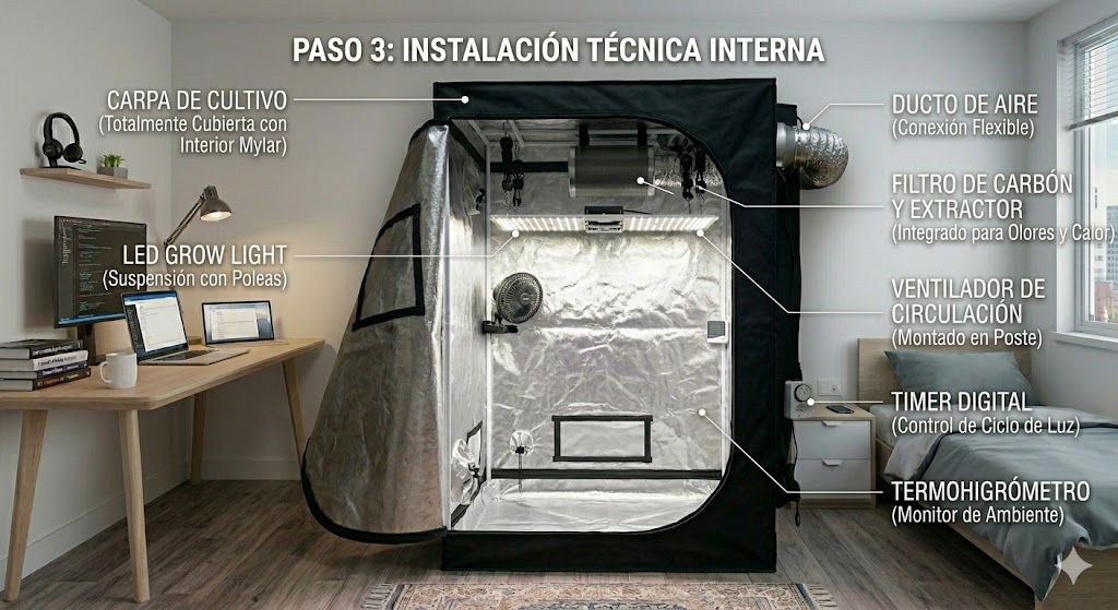 Cómo Armar un Indoor Paso 3 - Semillas del huaso